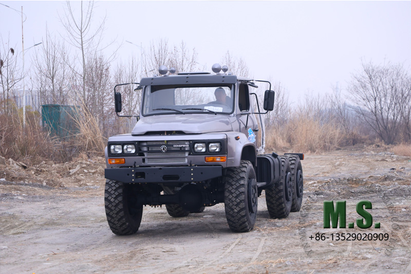pneu único 6x6 durável e econômico teste off-road de caminhão com cabine de pneu único durável