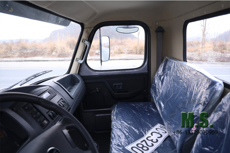 e econômico Cabine de caminhão com cabine de pneu único 6x6 durável e