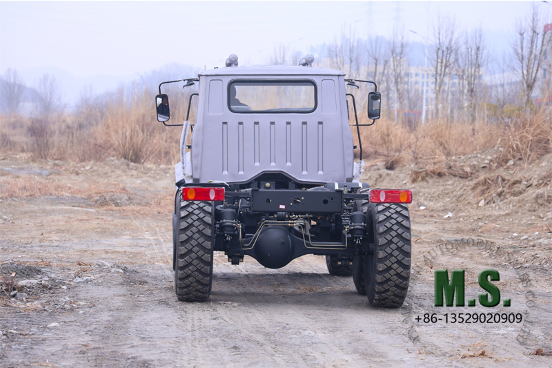 Caminhão com cabine de pneu único 6x6 durável e econômico Terno para área não desenvolvida Caminhão com cabine de