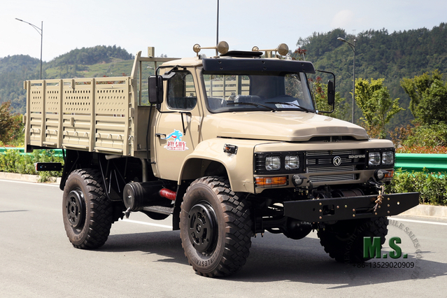 Veículo especial off-road de cabeça longa AWD 4*4 4WD Dongfeng Caminhão de cabine de 240 pontas, veículo especial de exportação personalizado
