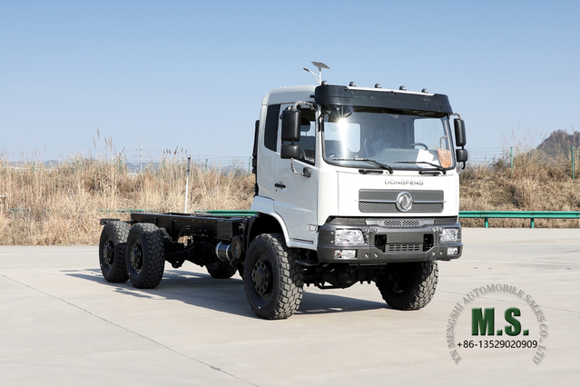 Dongfeng Chassi de caminhão 6*6_Flathead 260HP Mountain Forest Chassi de caminhão off-road_5.5 M Caixa de carga para exportação de chassi de veículo especial