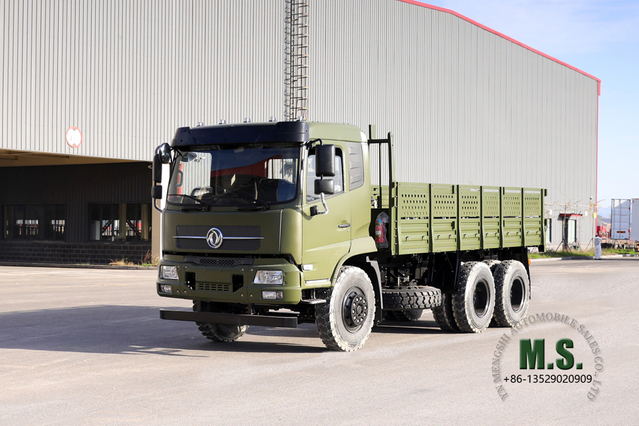 Caminhão off-road 6x4 Dongfeng_210 hp Flathead Row Half Cab Modification Caminhão de transporte_Dongfeng Veículo especial de exportação