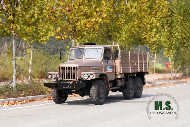 Veículo off-road pontiagudo Champagne EQ2082 com guincho_Dongfeng 25Y 170 HP Six Drive Truck_2.5T Veículo de transporte de exportação