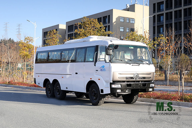 Dongfeng Ônibus off-road com tração nas seis rodas 190 hp 6 * 6 Ônibus manual de seis velocidades_Dongfeng Fabricante de conversão de ônibus para exportação de veículo especial