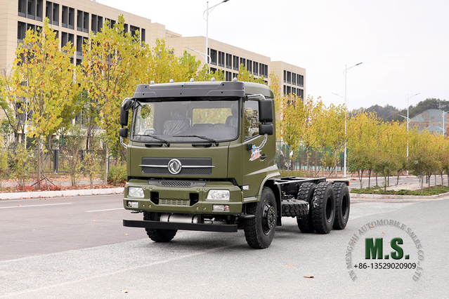 Dongfeng Chassis off-road 6x4_Flathead One-and-a-half Truck Chassis_Dongfeng Veículo de transporte Chassis Exportação de veículo especial