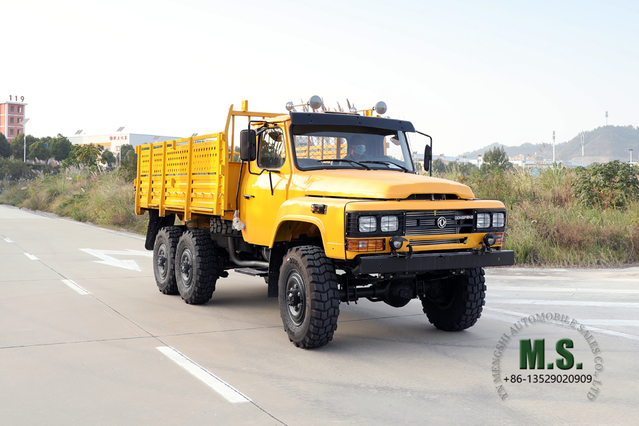 170hp EQ2082 Dongfeng Caminhão off-road com tração de seis rodas_6 * 6 Veículo a diesel com cabeça pontiaguda de vidro duplo _ Veículo para fins especiais de exportação