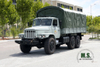 Dongfeng EQ2100 Caminhão fora de estrada de seis unidades_ Caminhão de cabeça pontiaguda de fileira única com postes de lona_ Veículo especial de exportação de veículo 6 × 6