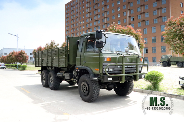 190 HP 10,8 toneladas de caminhão de carga off-road GVW 6x6_Dongfeng Caminhões militares Motor Cummins Chassi espessado durável para todos os climas e todos os terrenos_Preço direto de fábrica do fabricante