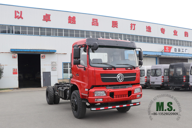4×2 Dongfeng Chassi de caminhão basculante _12T Transporter de mina e meio_240 hp Chassi basculante especial para exportação