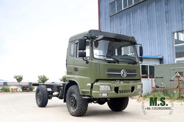 Dongfeng Chassi de caminhão especial off-road 4 * 4_16T Flathead One-and-a-half especial modificação do chassi do veículo_4WD Personalização do chassi de exportação