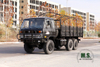 Six Drive Dongfeng Caminhão off-road_Black 6 * 6 EQ2102 153 Flathead Row meia cabine com poste Diesel Vehicle_Transport Truck Export Special Purpose Vehicle