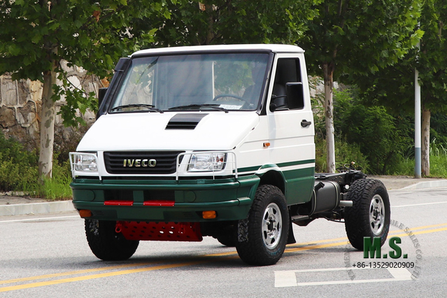 Iveco pequeno chassi fora de estrada quatro unidades de cabeça curta chassi multifuncional exportação chassi de veículo especial