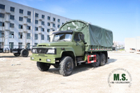Dongfeng EQ2100 6 * 6 Caminhão off-road_Dongfeng Cabine pontiaguda de fileira única 140 com poste de cobertura de lona Veículo_Six Drive Truck Export Special Vehicle