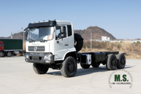 Dongfeng Chassi de caminhão 6*6_Flathead 260HP Mountain Forest Chassi de caminhão off-road_5.5 M Caixa de carga para exportação de chassi de veículo especial