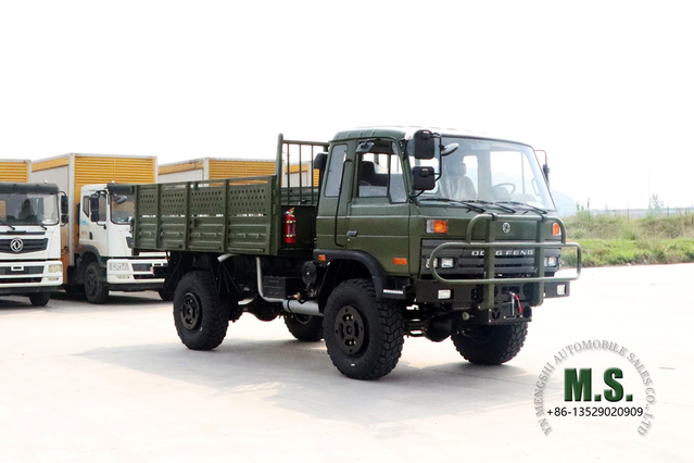 2070 Four Drive Dongfeng 153 Cab Off Road Truck_4 × 4 Flathead uma fileira e meia de transporte Truck_Export Special Vehicle Fabricante