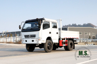 Dongfeng Caminhão de quatro unidades_4 * 4 Caminhão leve com cabine dupla Van de conversão personalizada_AWD Fabricante de veículos especiais para exportação de caminhões off-road