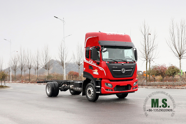 Dongfeng Chassi de caminhão fora de estrada 4 * 2_290 hp Cabeça plana, teto alto, cabine dupla, caminhão de carga, fabricante de conversão de chassi _Exportar chassi de veículo para fins especiais