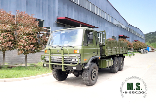 190 HP 10,8 toneladas de caminhão de carga off-road GVW 6x6_Dongfeng Caminhões militares Motor Cummins Chassi espessado durável para todos os climas e todos os terrenos_Preço direto de fábrica do fabricante