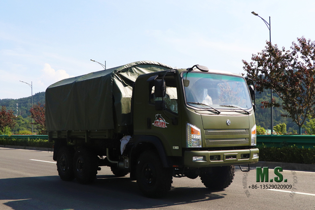 6×6 Dongfeng Caminhão off-road com tração nas quatro rodas Flathead_Bobcat 2.5T Diesel Personnel Carrier_Dongfeng Veículo de transporte rodoviário 6*6