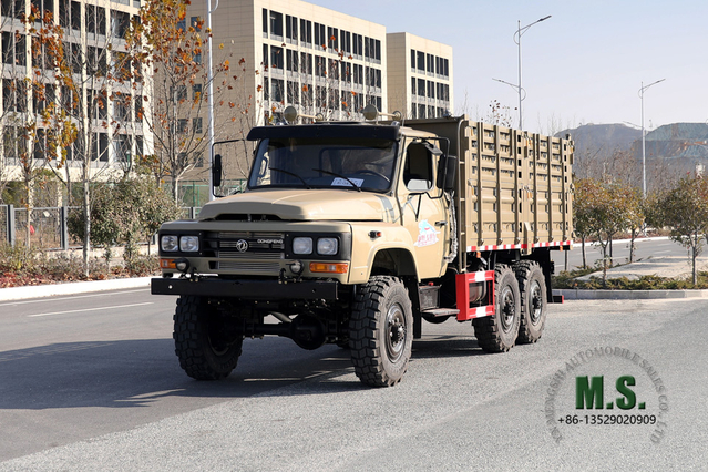 170hp 6 × 6 Dongfeng EQ2082 Caminhão basculante Caminhão basculante _Six-wheel Drive Pontiagudo Linha Única Mina Caminhões de mineração_Exportar veículo para fins especiais