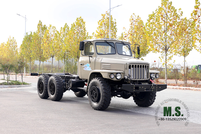 Dongfeng Chassis EQ2100 de seis unidades_6 * 6 Chassi de caminhão de vidro duplo com cabeça pontiaguda de 210 HP_ Dongfeng Exportação de chassi de veículo especial