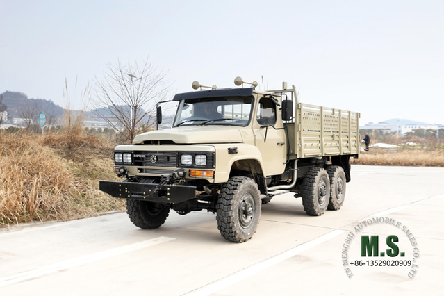 EQ2082 Dongfeng 6 * 6 Caminhão Off Road_Six-wheel drive Long Head Single Row Cargo Truck_Conversion Fabricante Exportação Veículo para fins especiais