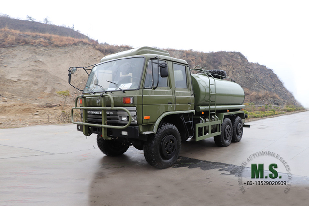 190Hp 10m³ 6x6 Caminhão-tanque off-road_10000L Dongfeng Caminhão tanque de água Tanque de capacidade do motor Cummins para qualquer conteúdo de óleo combustível produtos químicos_Preço direto de fábrica do fabricante