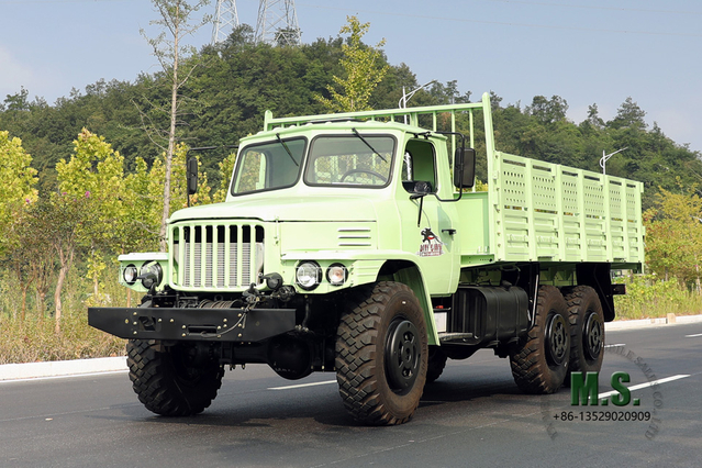 Verde menta Dongfeng Caminhão off road de seis unidades EQ2100 Veículo AWD de cabeça pontiaguda de fileira única para exportação de veículo especial