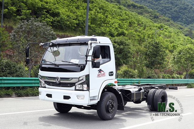 4 * 2 Dongfeng Chassi de caminhão leve 10T_140 HP Chassi de caminhão pequeno a diesel para venda_ Fabricante de conversão de chassi de micro caminhão modelo comercial