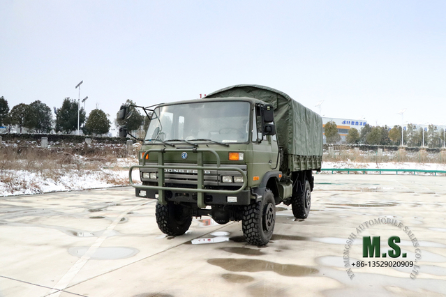 Four Drive 2070 Dongfeng Caminhão Off Road_ 4X4153 Flathead Cabine de Uma Fila e Meia Caminhão de Transporte_Exportar Veículo Especial