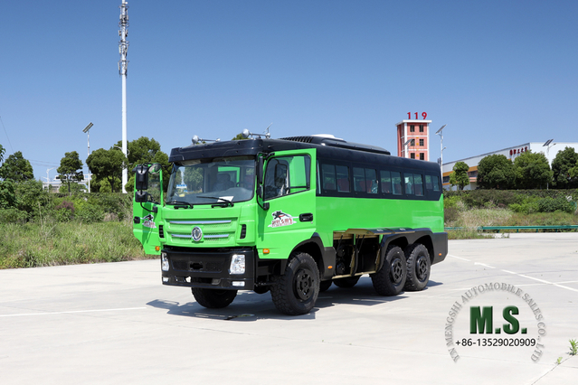 6X6 Dongfeng Ônibus 8M_210hp Ônibus de 25 lugares_Six Drive Exportação Ônibus Especial