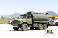 Dongfeng Caminhão-tanque EQ2100 com tração de seis rodas_190HP 6 * 6 Caminhão-tanque Feul de cabeça pontiaguda para venda_Camião-tanque especial de exportação de seis unidades