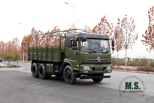 210 hp 6x4 Dongfeng Caminhão off-road_Flathead Row Half Cab Transport Truck_Dongfeng Modificação do fabricante para exportação de veículo para fins especiais