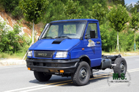 Azul Four Drive Iveco Pequeno Off Road Chassis Cabeça Curta Multifuncional Chassis Exportação Chassi de Veículo Especial