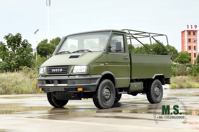 Caminhão off-road pequeno de cabeça longa 4 × 4_NJ2045 Iveco 4WD Caminhão de conversão de cabeça curta _ Veículo especial multifuncional de exportação de quatro unidades