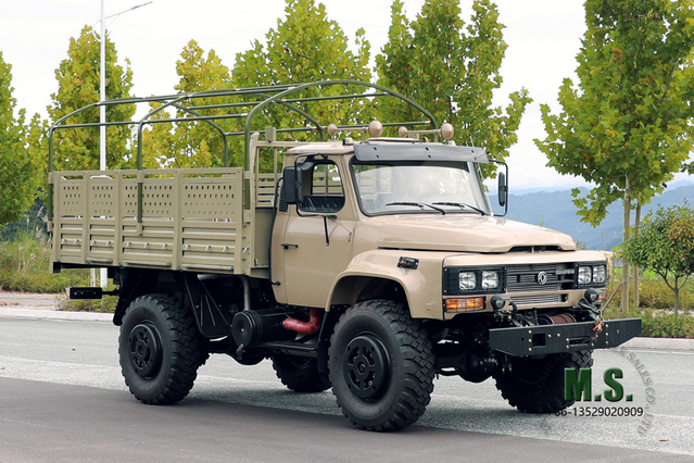 Dongfeng Caminhão para fins especiais off-road pontiagudo 4x4 com tração nas quatro rodas _ 4WD Dongfeng Caminhão com cabine de 240 pontas _ Fabricantes de veículos de exportação personalizados