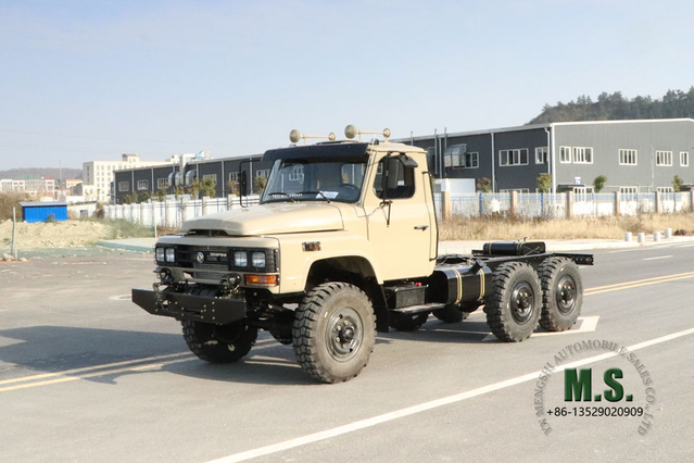 Dongfeng Chassi de caminhão off-road com tração de seis rodas_EQ2082 Chassi de veículo off-road 6 × 6_EQ240 Caminhão de carga para venda