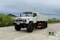 190 hp 6 × 6 EQ2100 Dongfeng Caminhão_Six-wheel Drive Single Row Double Glass Pontiagudo Cabeça Off Road Truck _AWD Exportação Veículo para fins especiais