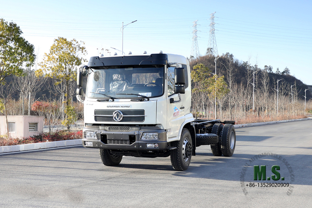 Dongfeng Chassi 4*2_190hp Flathead Chassi de caminhão de lixo e meio para venda_Dongfeng Veículo especial de exportação