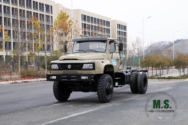 240hp 4*4 Dongfeng Chassi de veículo especial off-road_ Chassi de caminhão com cabine longa com tração nas quatro rodas_ Chassi de veículo especial de exportação personalizado