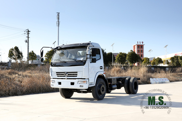 Dongfeng Chassi de caminhão leve 4*2 personalizado_Chassi de caminhão pequeno de 160 HP_Dongfeng Fabricante de modificação de chassi de veículo especial de micro exportação