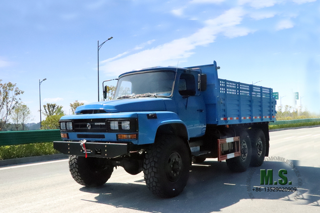 6WD EQ2100 Dongfeng Caminhão basculante_6 * 6 5T Diesel Caminhão basculante de cabeça longa Transporter rodoviário_Dongfeng Fabricante de caminhão especial de exportação