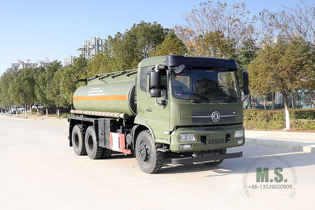 210hp Dongfeng Caminhão-tanque_6 * 4 Cabine Petroleiro _10m³ Feul Tanker para venda_6 × 4 Caminhão-tanque para exportação de veículo especial