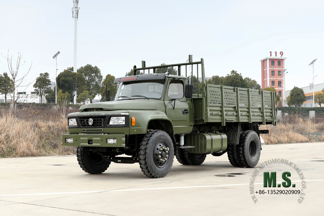 Caminhão fora de estrada 4X2_Dongfeng Caminhão de transporte com cabine única de vidro pontiagudo de uma peça_Exportar veículo para fins especiais