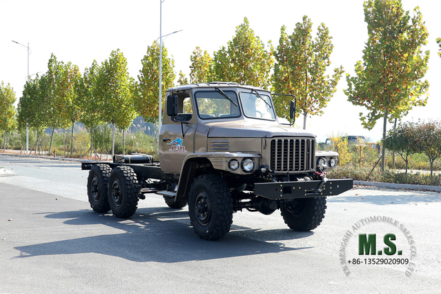 Dongfeng EQ2082 Six Drive Chassis_Dongfeng 240 6*6 Long Head Off-road Truck Chassis_AWD Exportação Fabricante de chassi especial