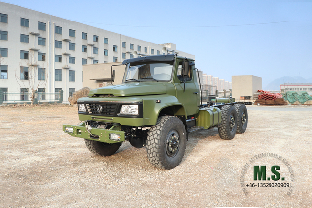 EQ2100 Dongfeng Chassi de caminhão off-road com tração nas seis rodas - Caminhão de carga com tração total - Chassi de veículo de alta qualidade para fins especiais de exportação