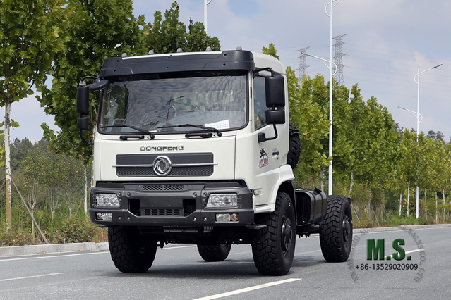 Dongfeng Chassi Off Road 4*4 Branco Tainjin Chassi de Veículo de Uma Linha e Meia Cabeça Chata