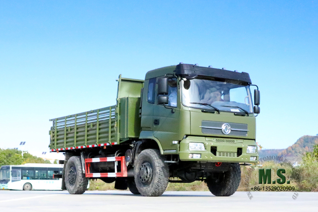 4WD Dongfeng Caminhão basculante_210HP 9T Flathead One-and-a-half Tipper Truck_Mining Trucks Export Special Dump Vehicle