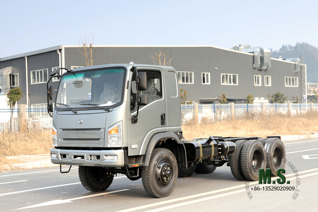 Modificação do chassi do caminhão com tração nas seis rodas Dongfeng_ Configuração do chassi do caminhão pequeno 6WD 'Bobcat '_ 6 * 6 Fabricantes de chassis de veículos especiais