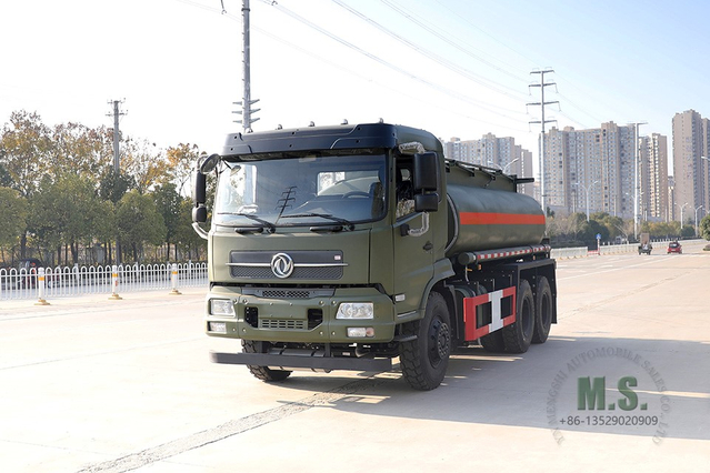 210hp Dongfeng Caminhão-tanque_6 * 4 Cabine Petroleiro _10m³ Feul Tanker para venda_6 × 4 Caminhão-tanque para exportação de veículo especial